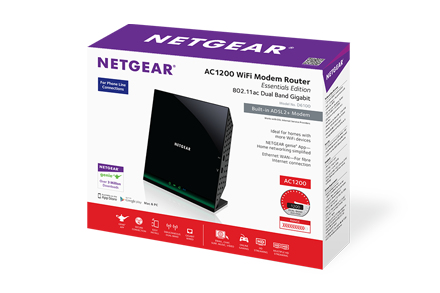 NETGEAR D6100-100UKS wireless router Gigabit Ethernet Dual-band (2.4 GHz – image 3