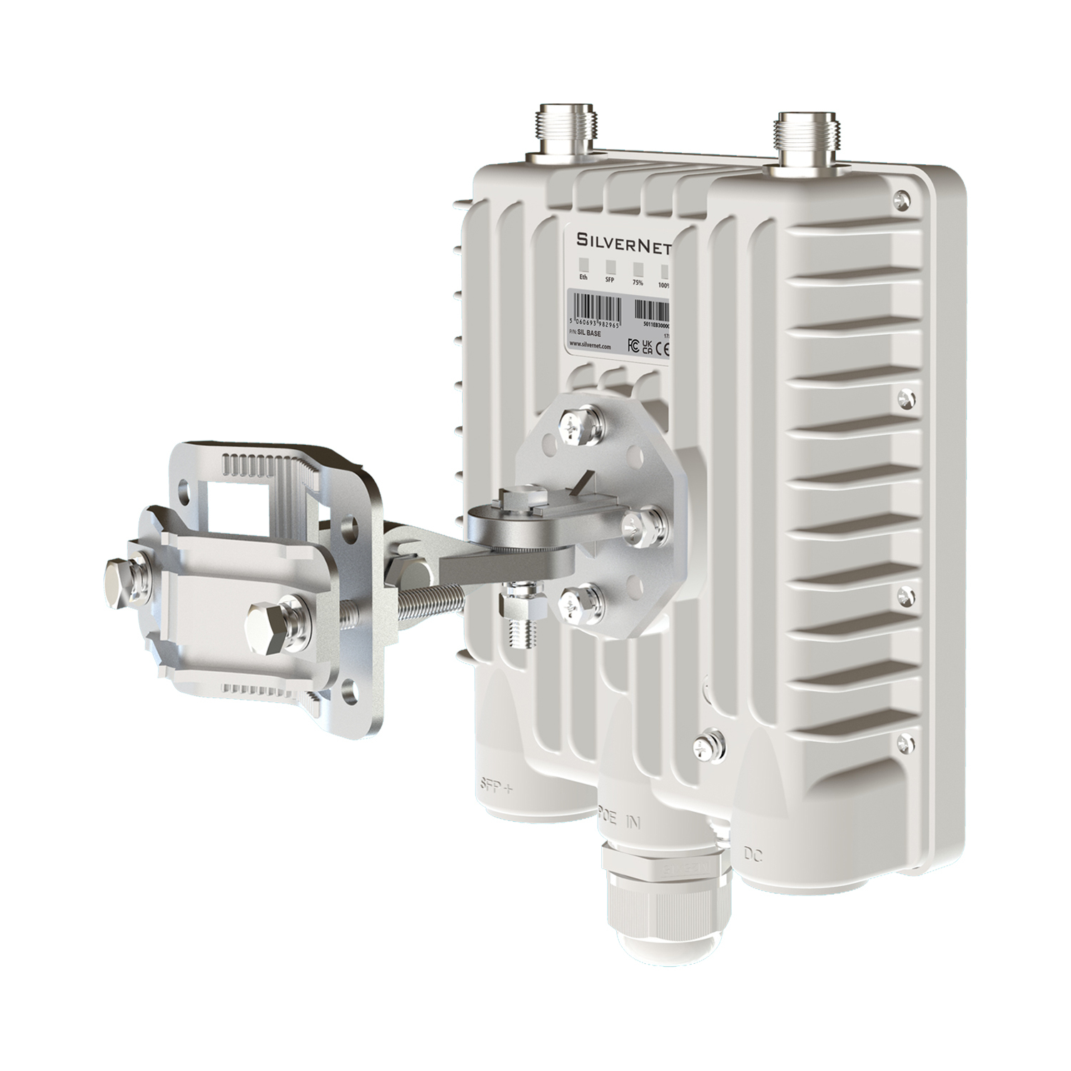 SilverNet SIL-BASE bridge/repeater Network bridge 2500 Mbit/s White – image 3