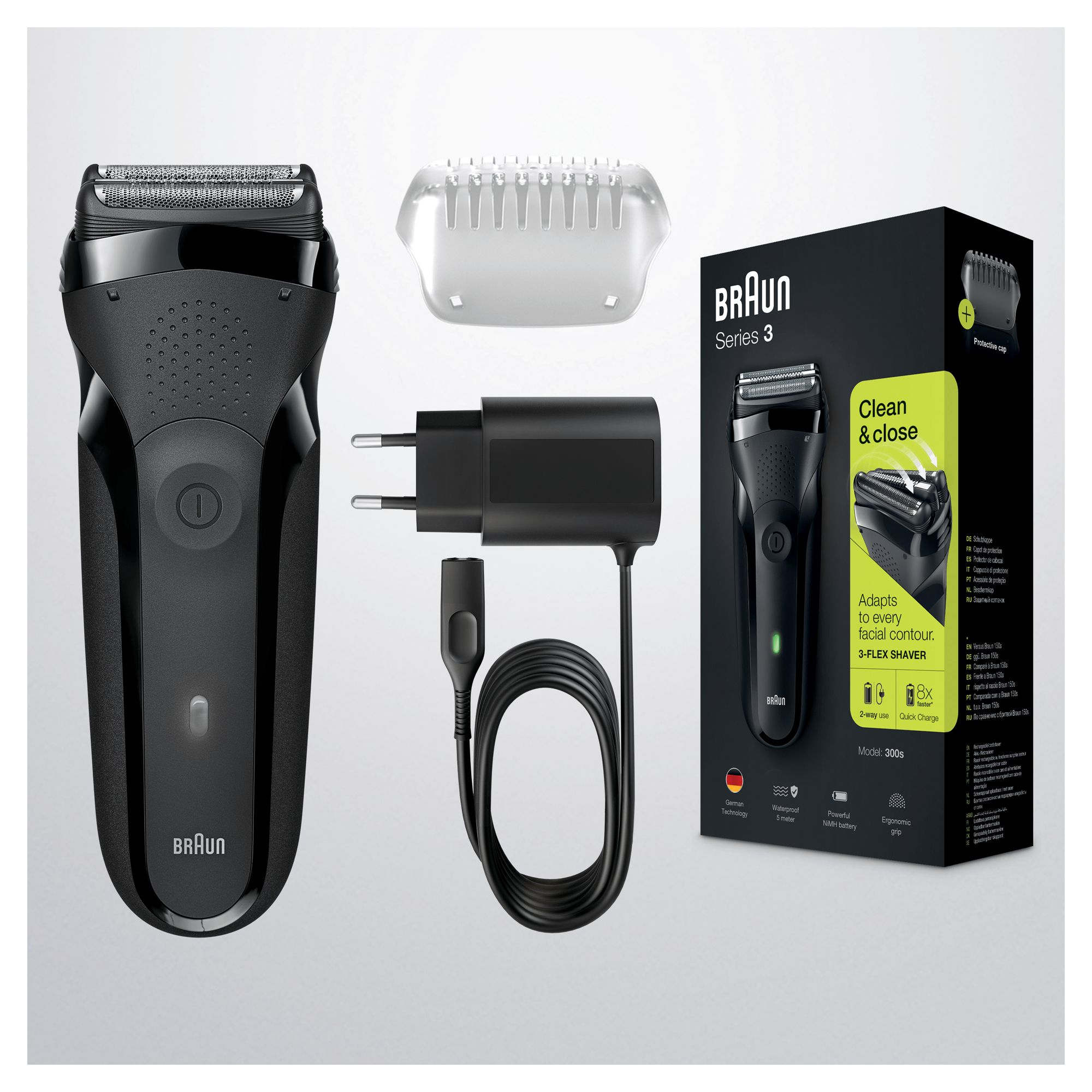 Braun Series 3 Shave&Style 300BT Electric Shaver, Razor for Men, Black – image 6