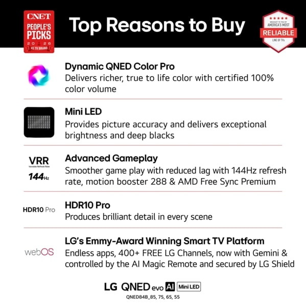 LG QNED evo AI MiniLED 55QNED84BUA TV – image 5