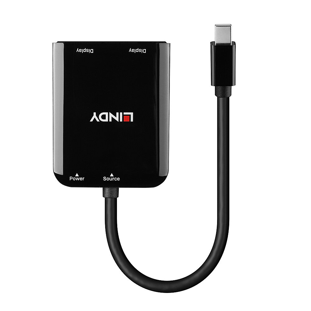Lindy 38432 interface hub Mini DisplayPort 21600 Mbit/s Black – image 2