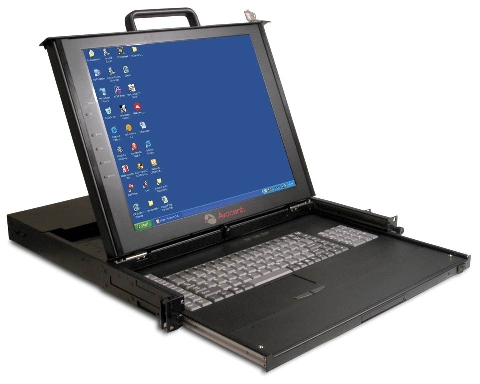 Vertiv 17" Dual-Rail Rack Console BE – image 1