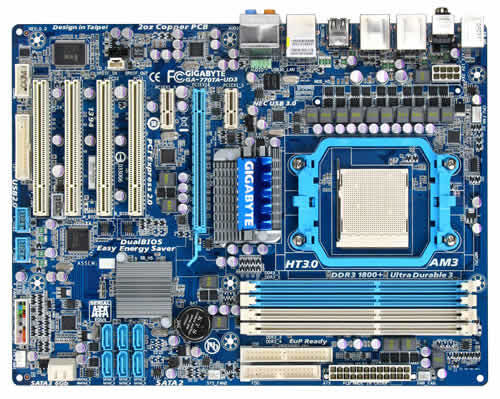 GIGABYTE 770TA-UD3 motherboard AMD 770 Socket AM3 ATX
