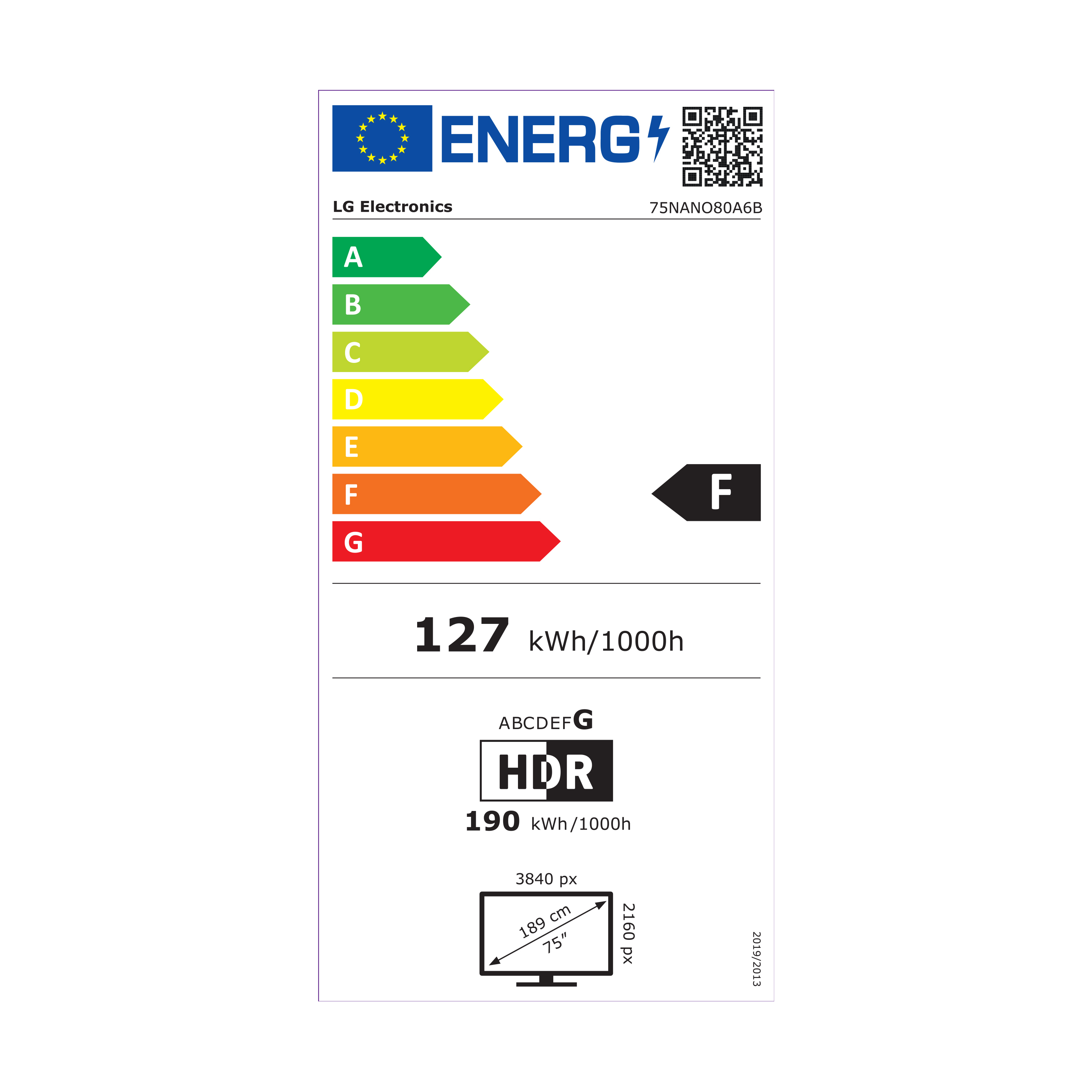 LG 75NANO80A6B.AEK TV 190,5 cm (75 ) 4K Ultra HD Smart TV Wifi Bleu Neuf — photo 11