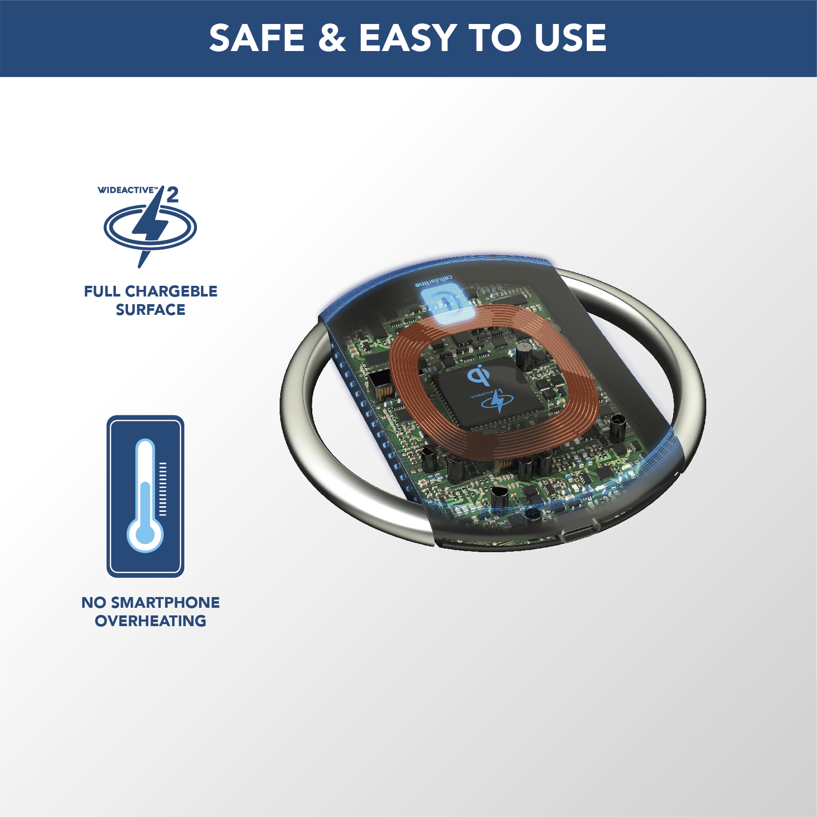 Cellularline Arena 15W Wireless Charger - Apple, Samsung and other Wireless Smartphones – image 4