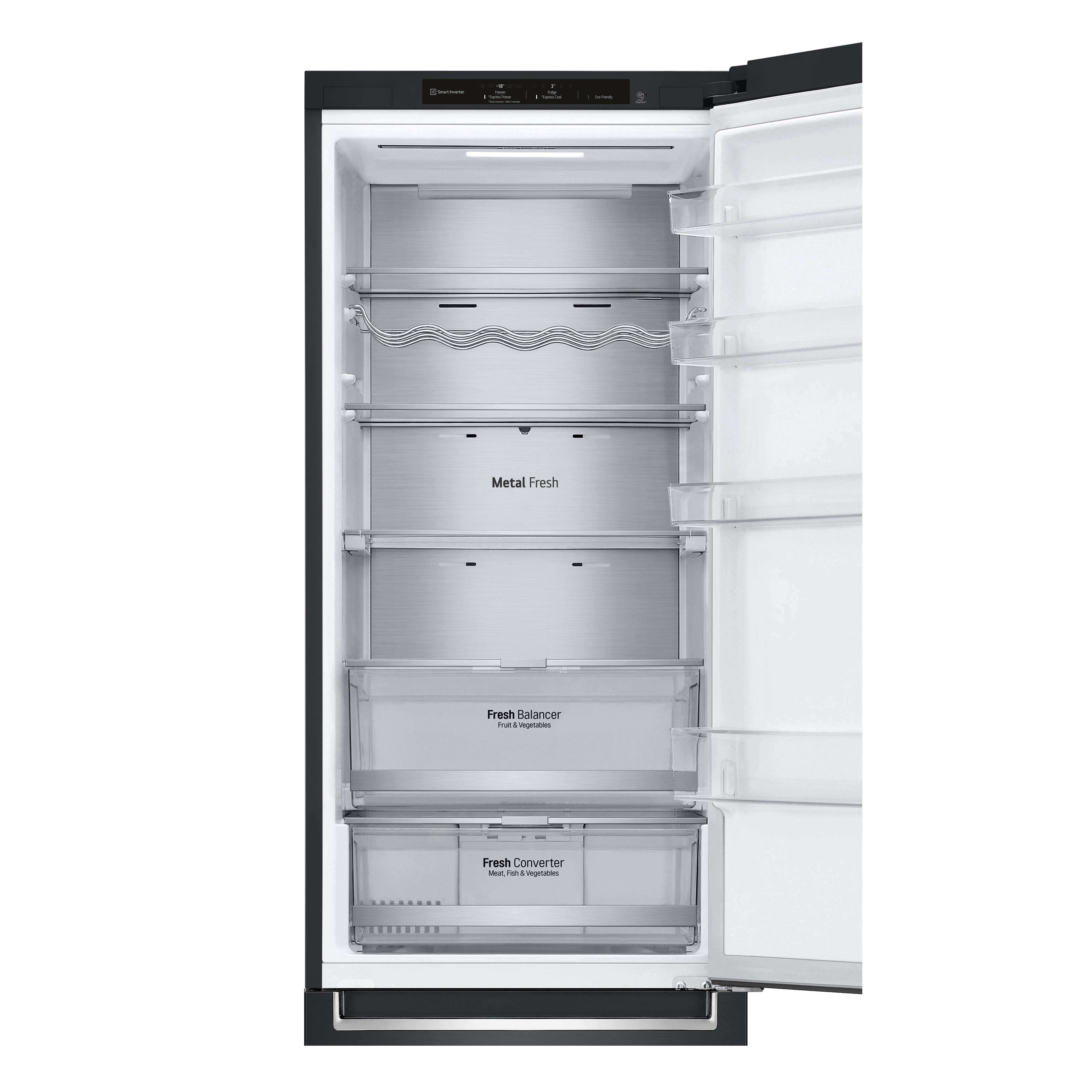 LG GBB72MCVGN Freestanding 384 L D Black - Image 4