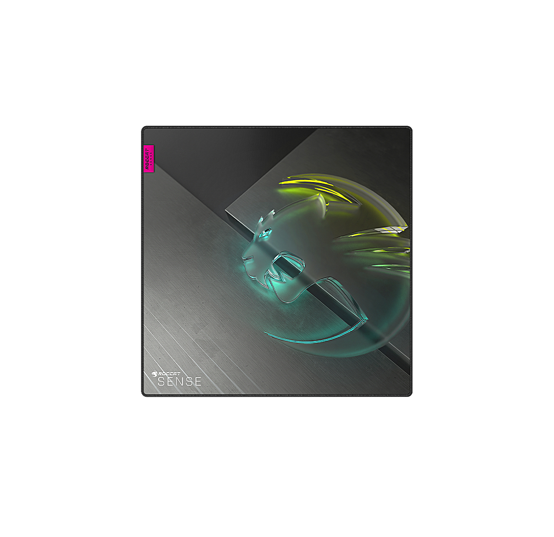 ROCCAT Sense Icon Tappetino per mouse per gioco da computer Nero, Grigio