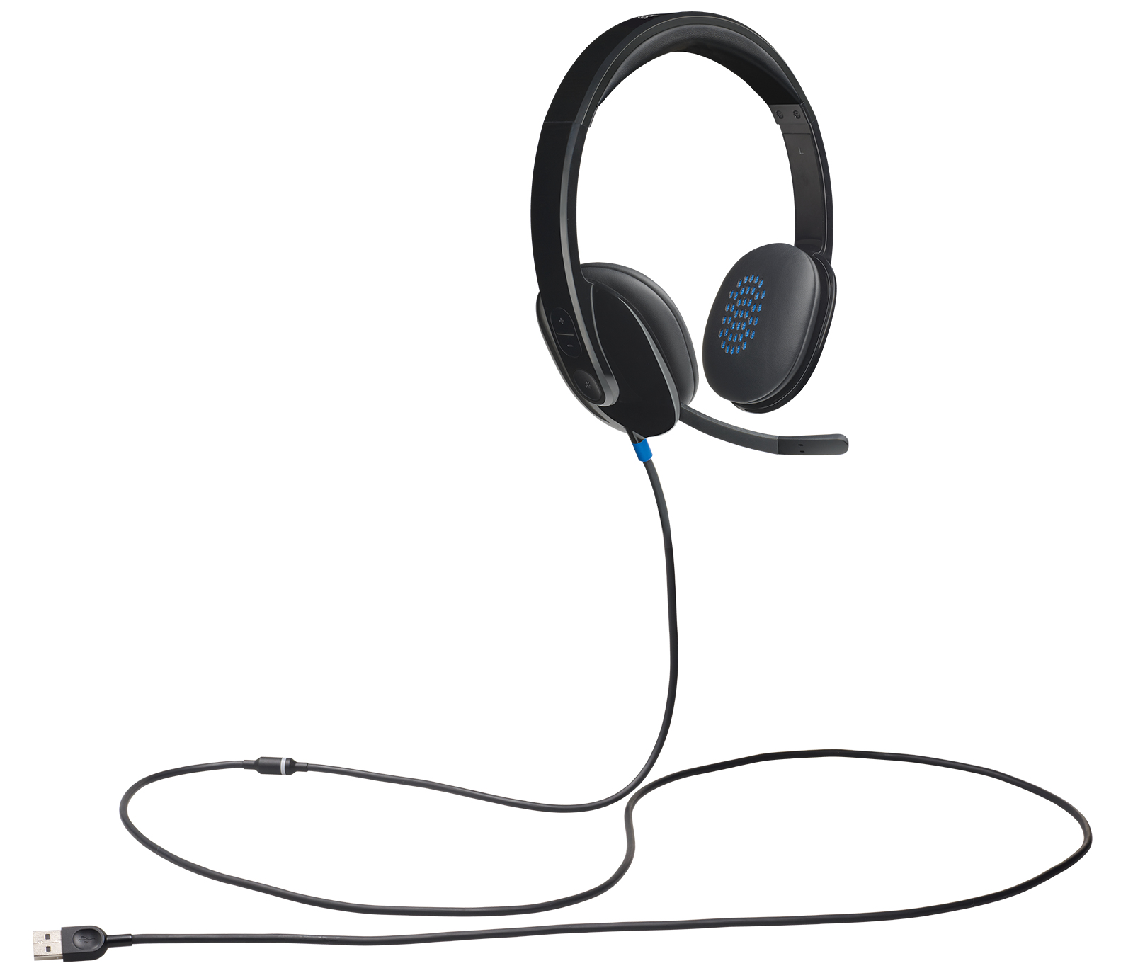 Audífonos Logitech H540 - USB - 1.8 M - Micrófono - Negro - 981-000510 Audífonos Logitech H540 - USB - 1.8 M - Micrófono - Negro - 981-000510