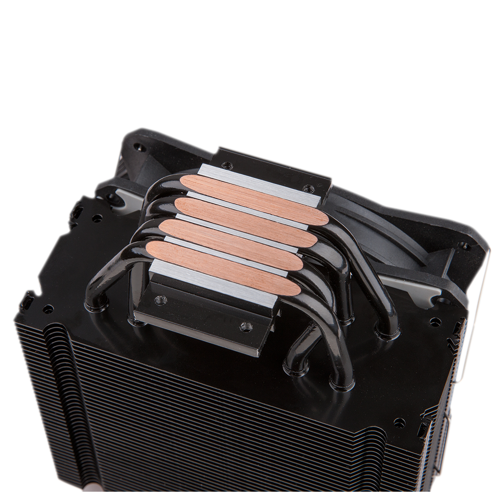 Hiditec C12 PWM ARGB Processor Air cooler Black 1 pc(s) image 4