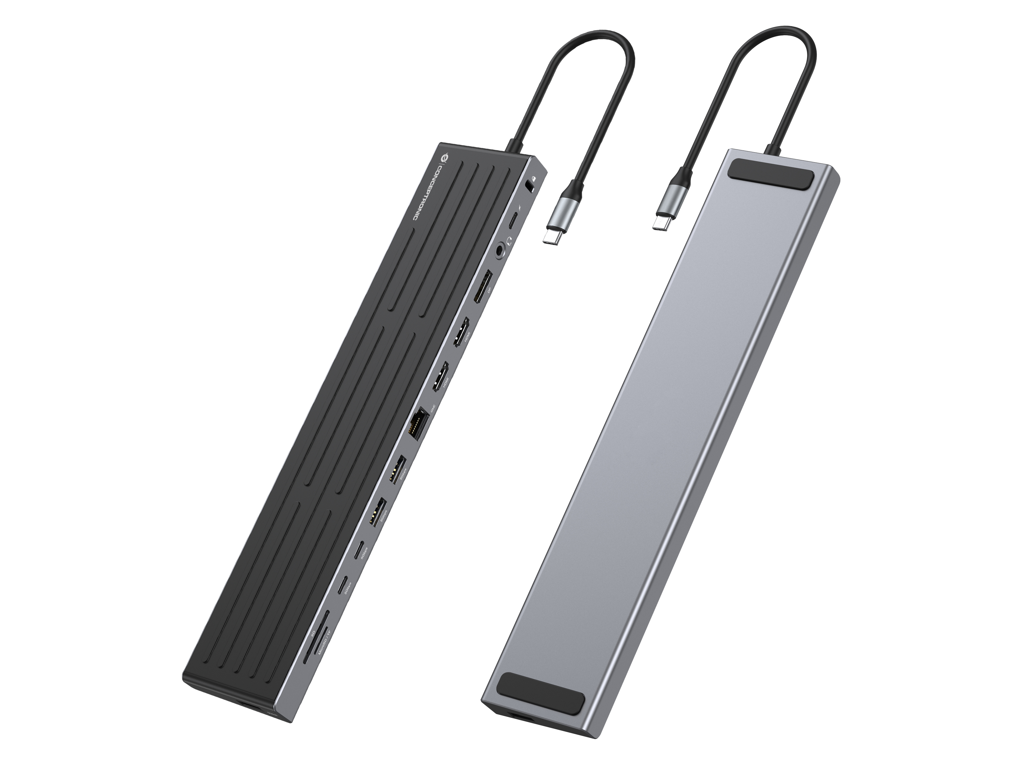 CONCEPTRONIC 14-1 Dock USB-C->2xHDMI/DP/2xUSB-C/+    18cm sw