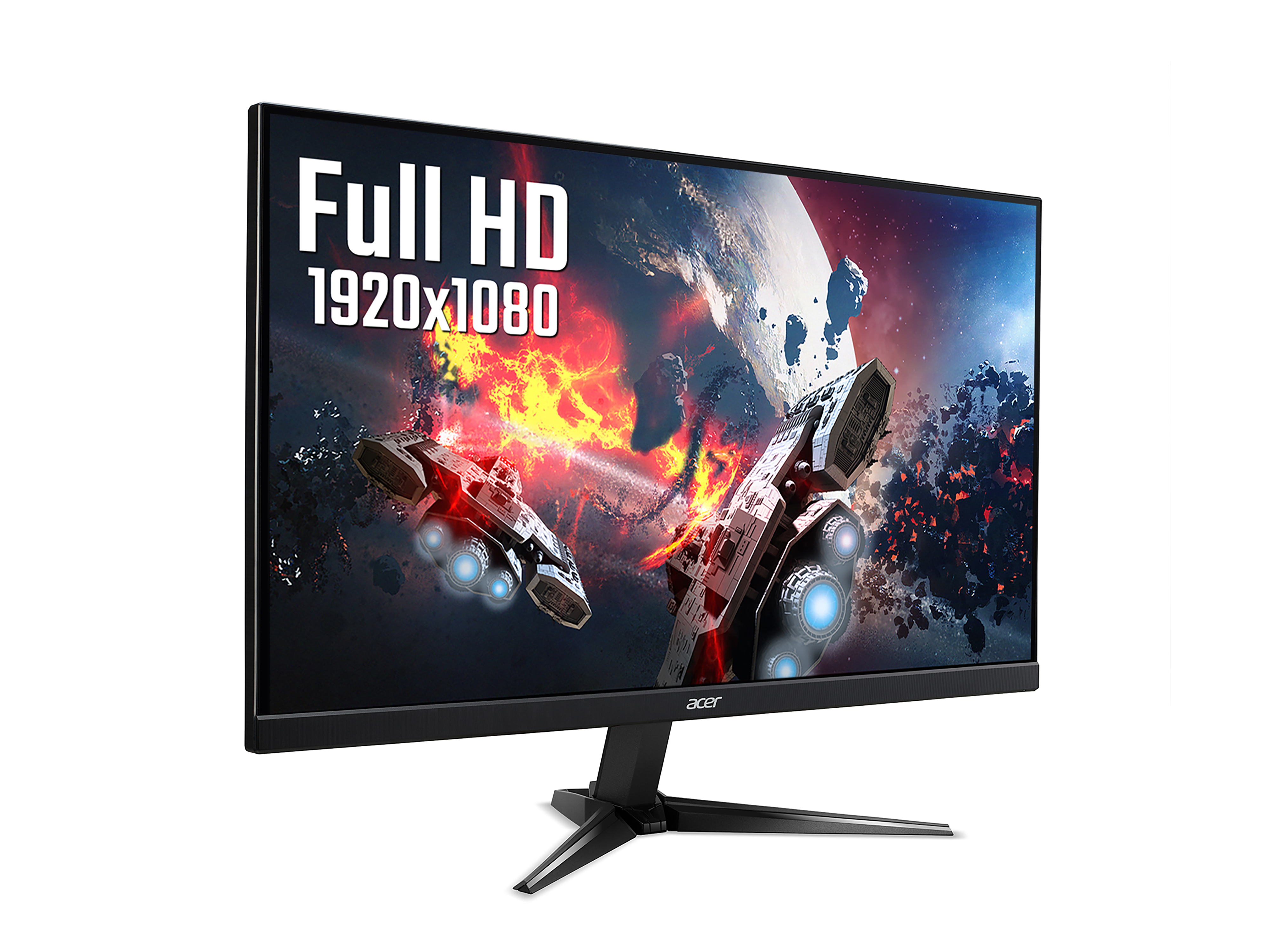 Acer NITRO QG1 Nitro QG241Ybii 23.8 inch Full HD Gaming Monitor (VA Panel, FreeSync, 75Hz, 1ms, HDMI, VGA, Black) image 2