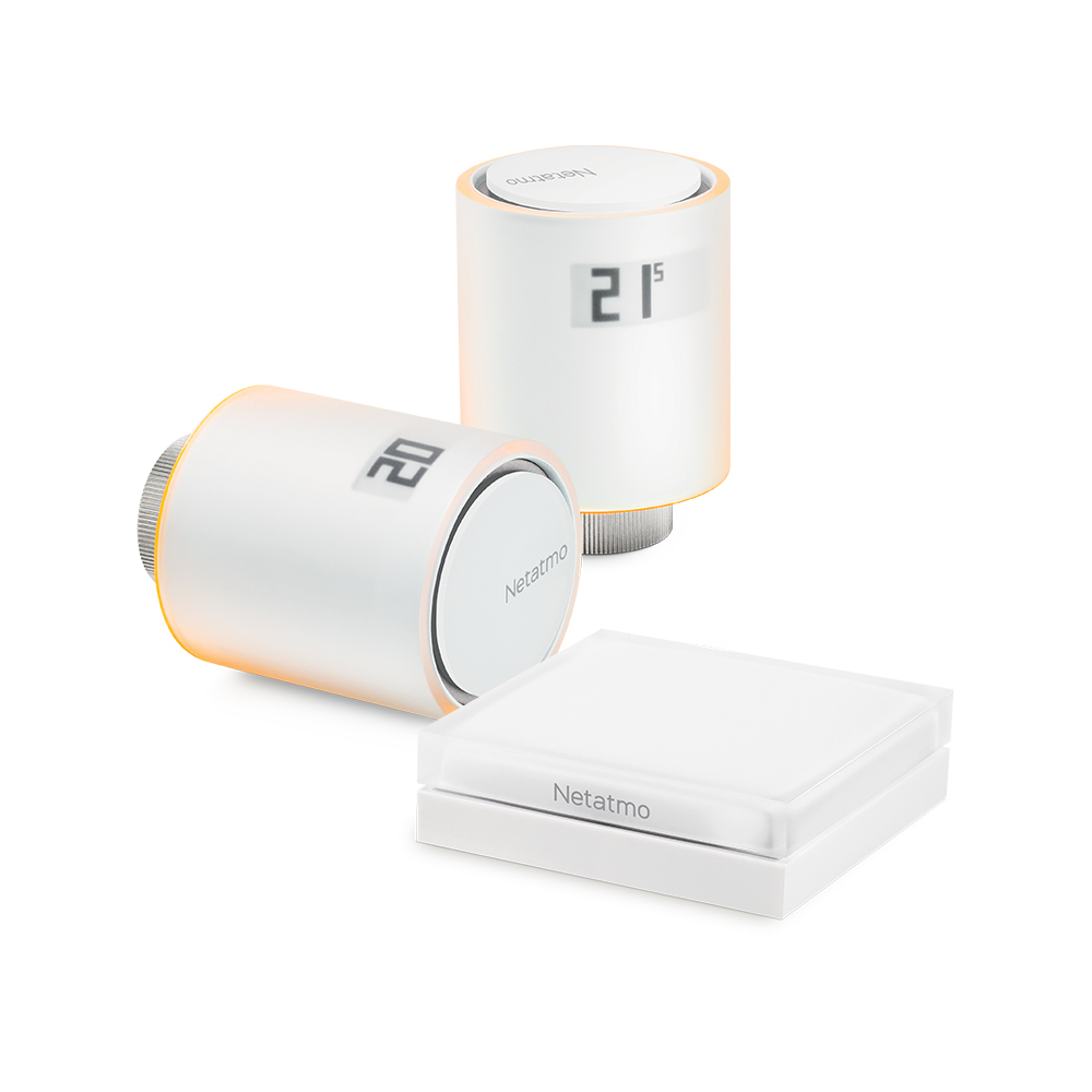 Netatmo NVP Smart Radiator Valve Starter Pack, Multicolor, NVP-ES