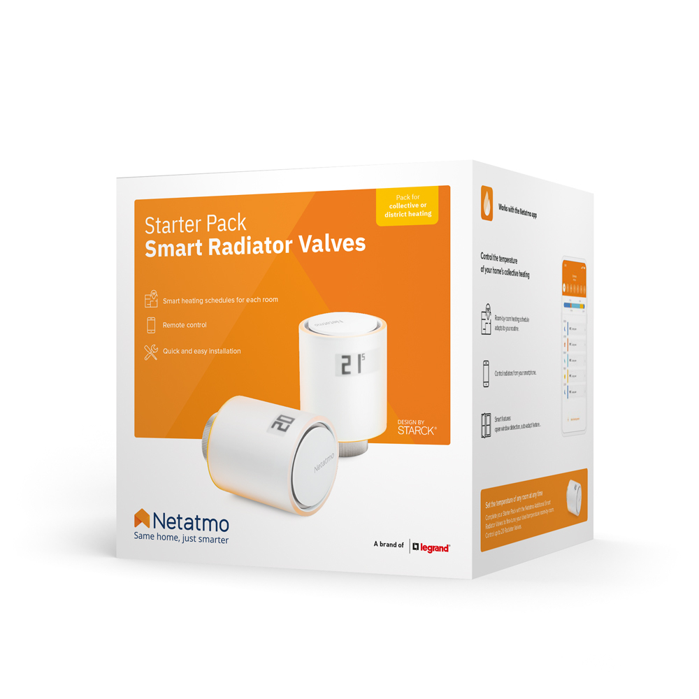 صورة Netatmo NVP Smart Radiator Valve Starter Pack, Multicolor, NVP-ES