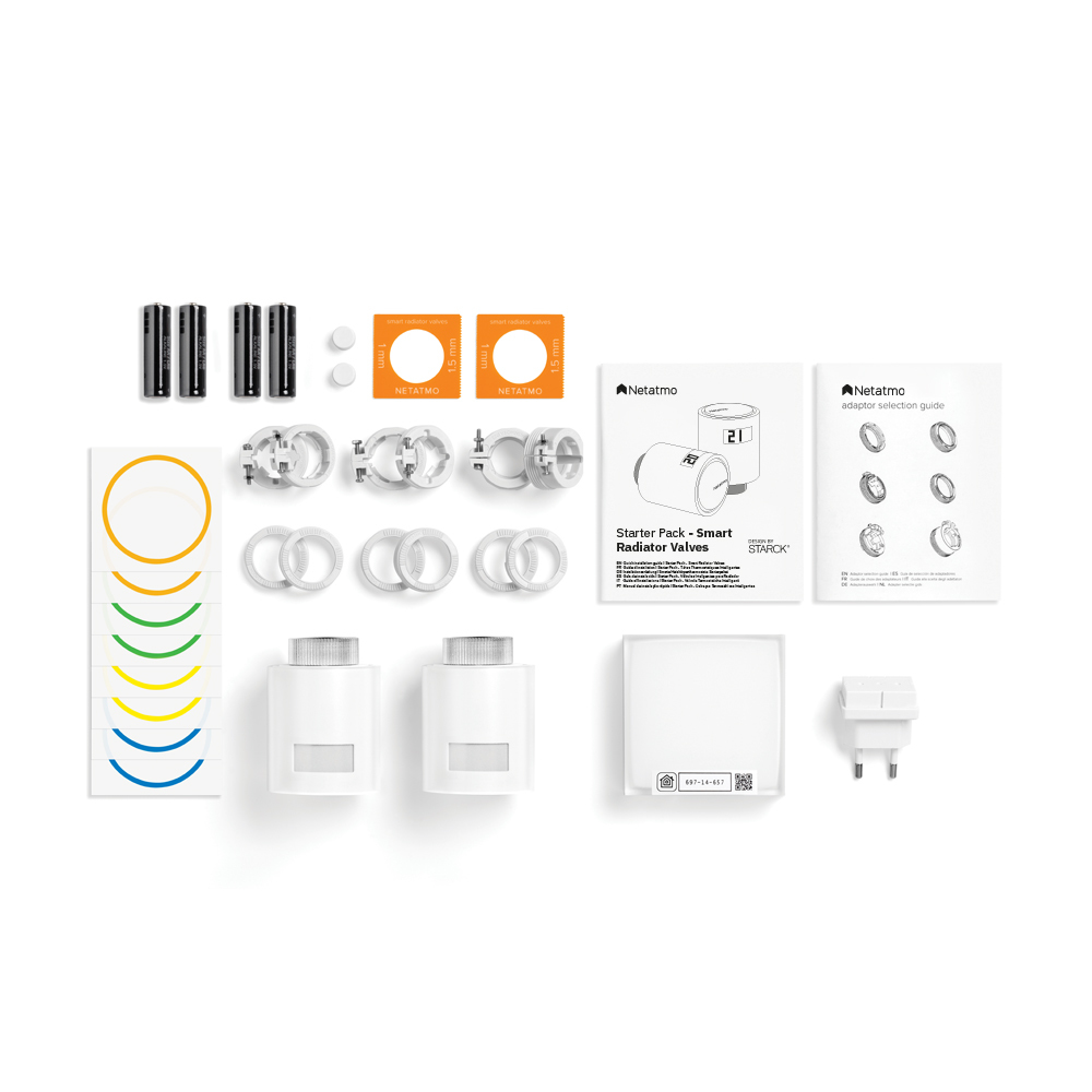 صورة Netatmo NVP Smart Radiator Valve Starter Pack, Multicolor, NVP-ES