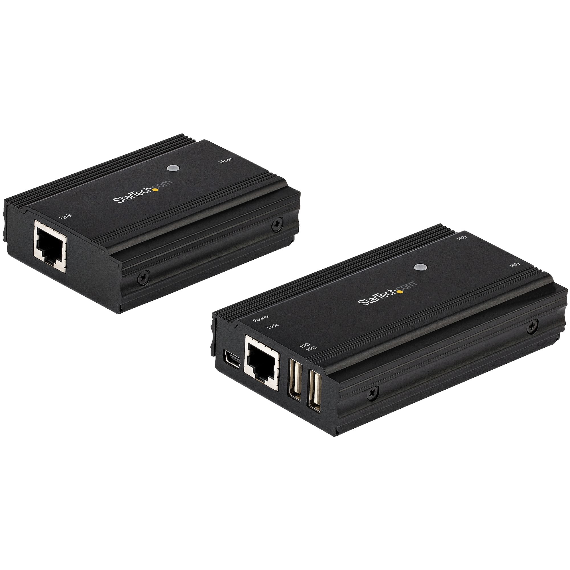 StarTech.com 4-ports USB 2.0-förlängarhubb över Single CAT5e/CAT6 Ethernet-kabel (RJ45) - 100 m - Adapterkit med USB-förlängarhubb - Metallhölje - Externt strömförsörjning - 480 Mbit/s