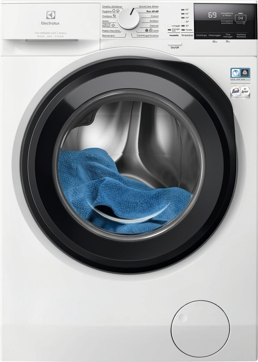 Electrolux EW7WU2106G washer dryer Freestanding Front-load White