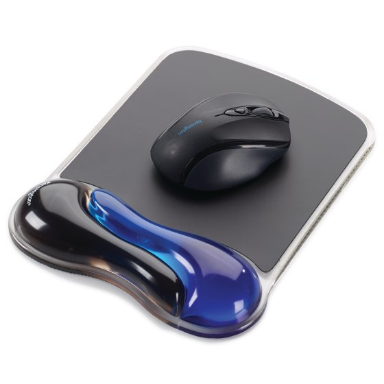 MousePad Kensington Duo Gel con Descansa Muñecas, Rigido, Negro/Azul