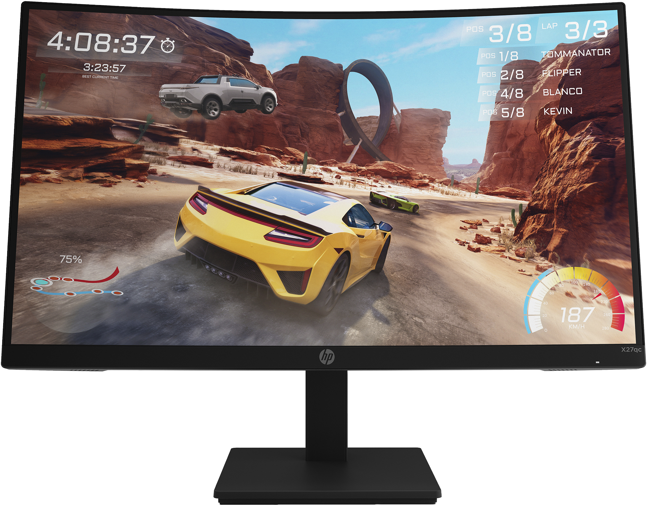HP X27qc QHD Gaming Monitor 