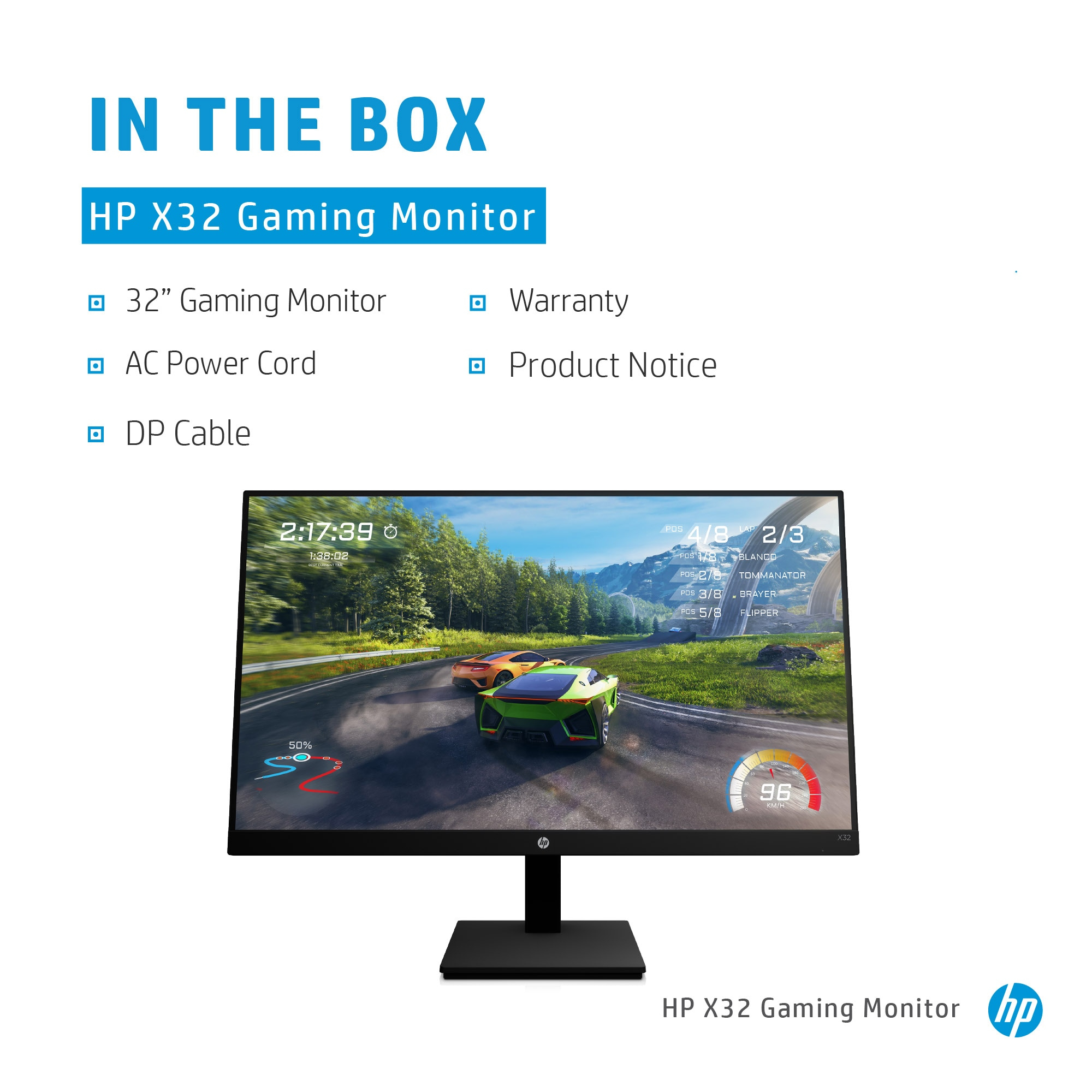 HP X32 QHD Gaming Monitor computer monitor 80 cm (31.5″) 2560 x 1440 pixels Quad HD Black image 7