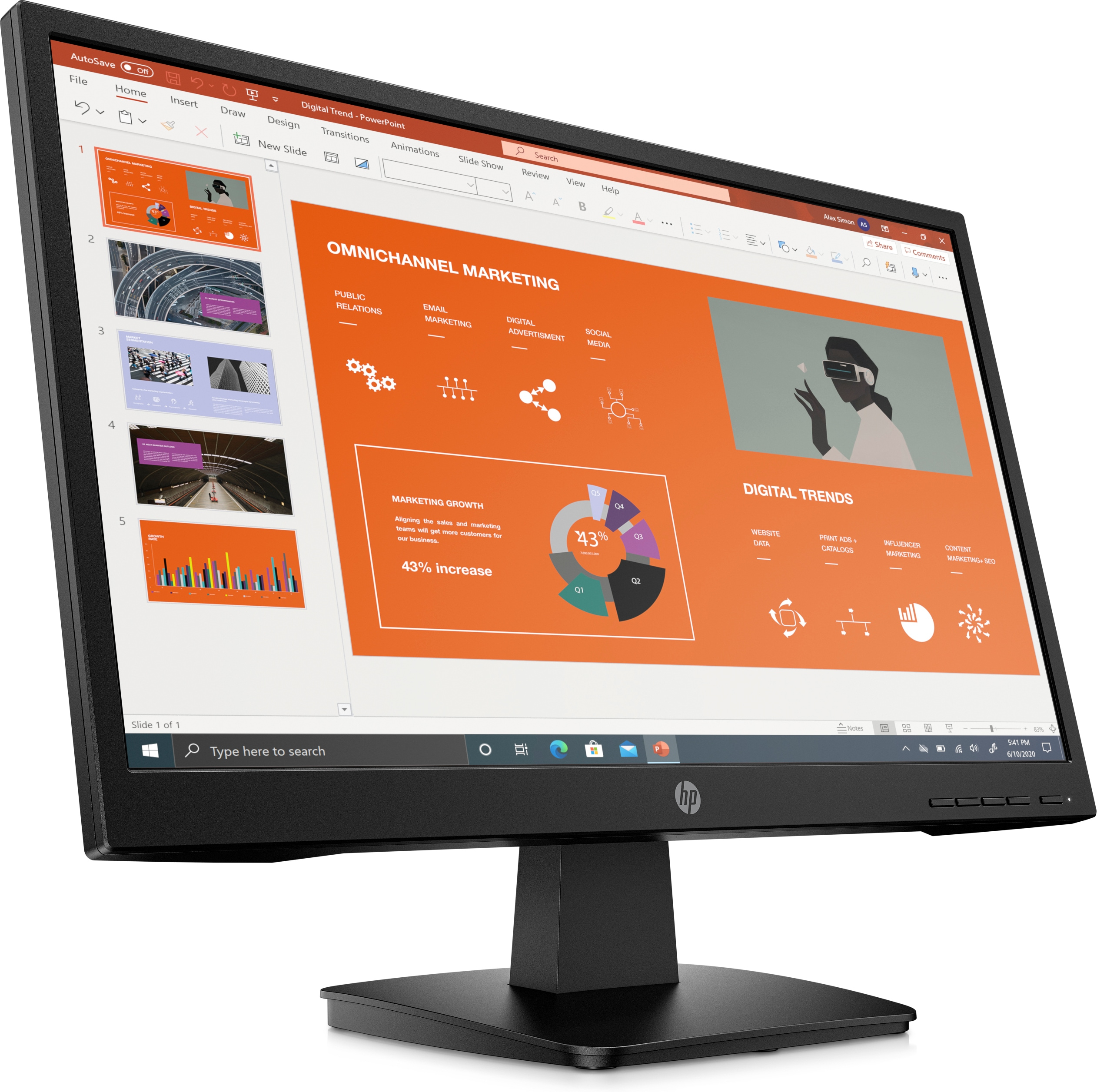 HP P22va G4 FHD Monitor image 3
