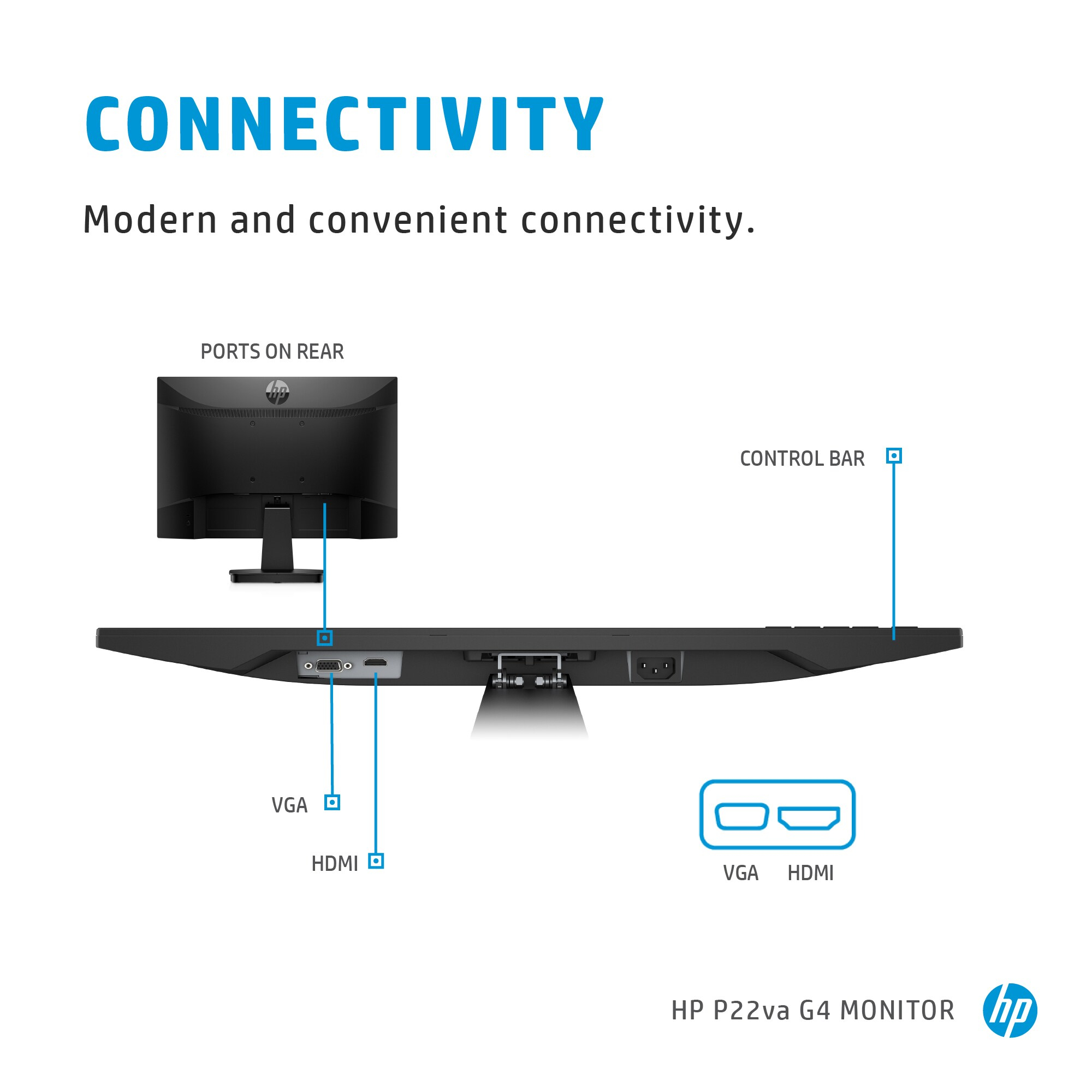 HP P22va G4 FHD Monitor image 9