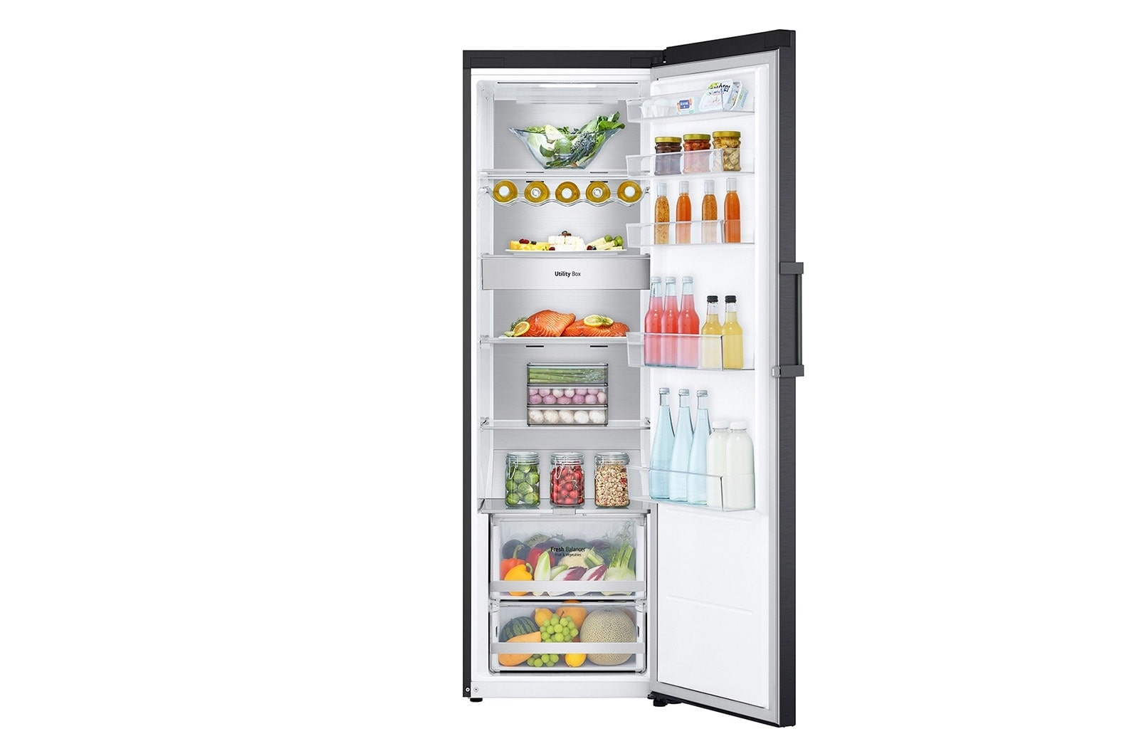 LG GLM71MCCSF fridge Freestanding 386 L D Black - Image 2