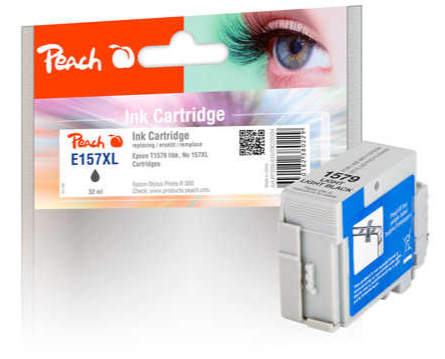 Peach 0F320304 ink cartridge 1 pc(s) Compatible Black