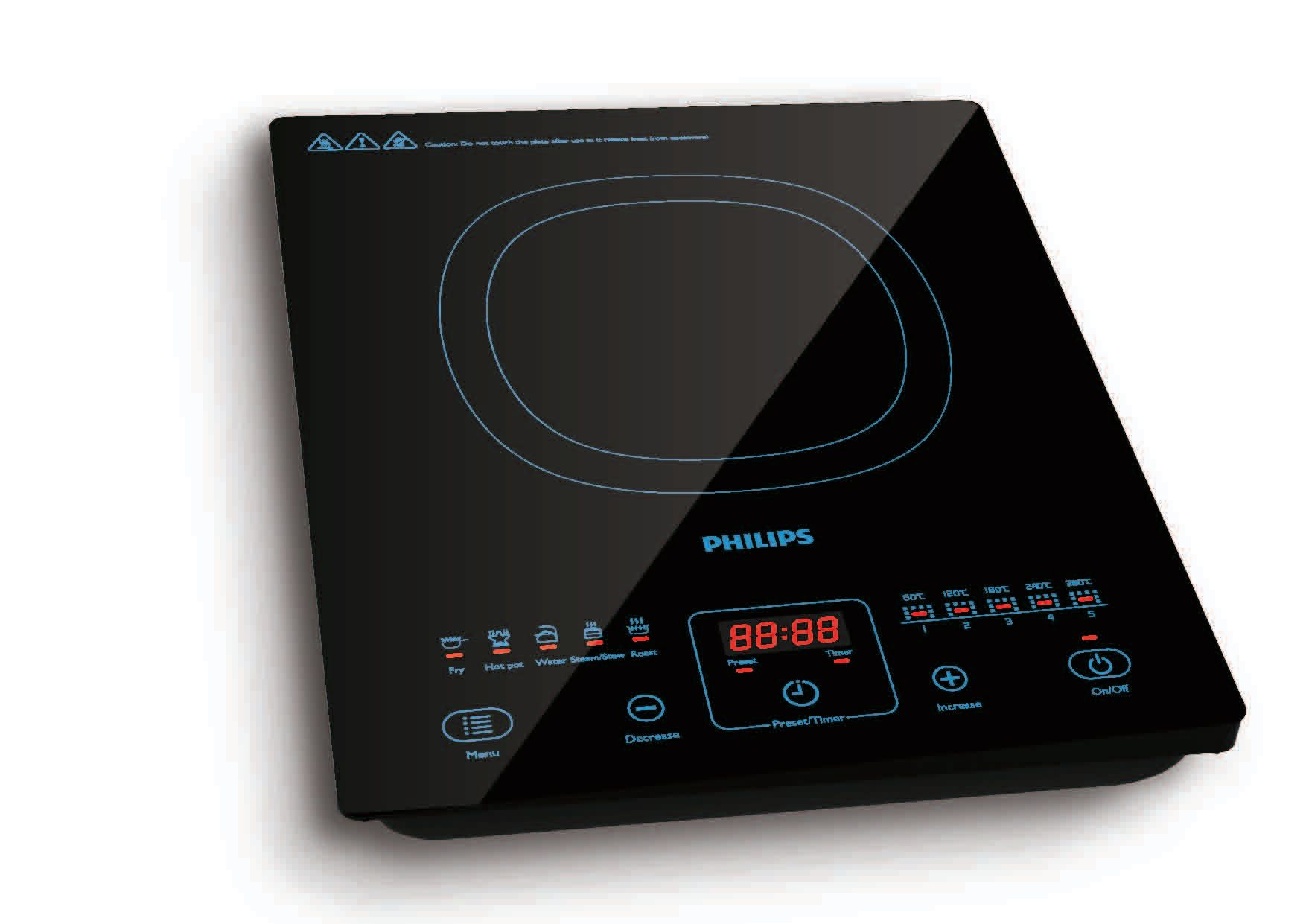 Philips Daily Collection HD4911/35 hob Black Countertop Zone induction hob 1 zone(s)