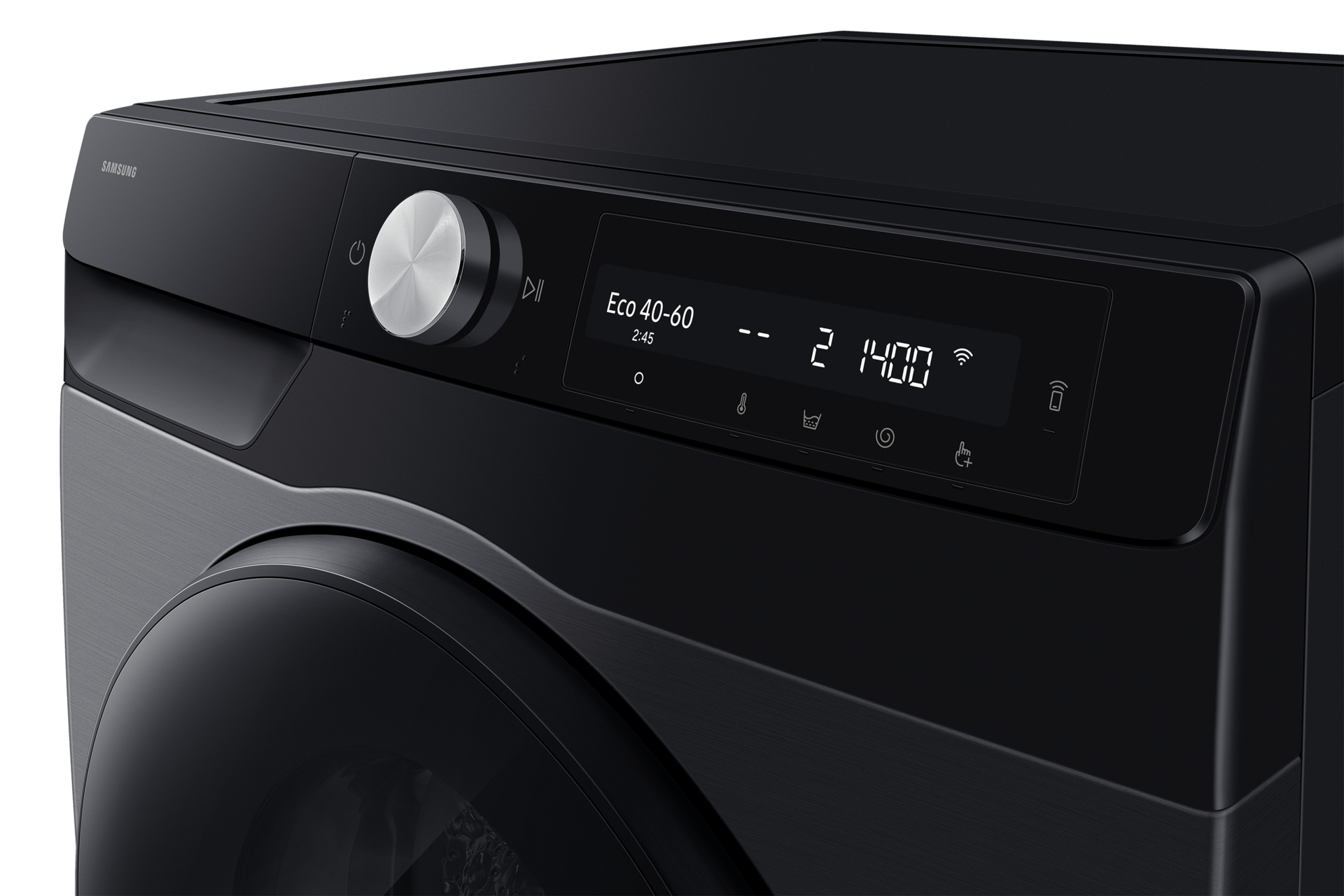 Samsung WD10HG6U34BBU2 washer dryer Freestanding Front-load Black – image 8