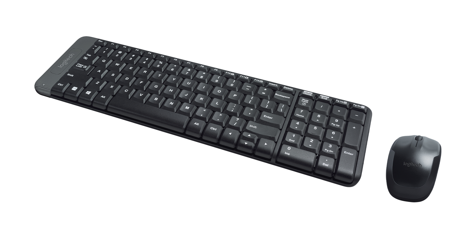 Kit Teclado y Mouse Logitech MK220 - Inalámbrico - USB - Español - Negro - 920-004430