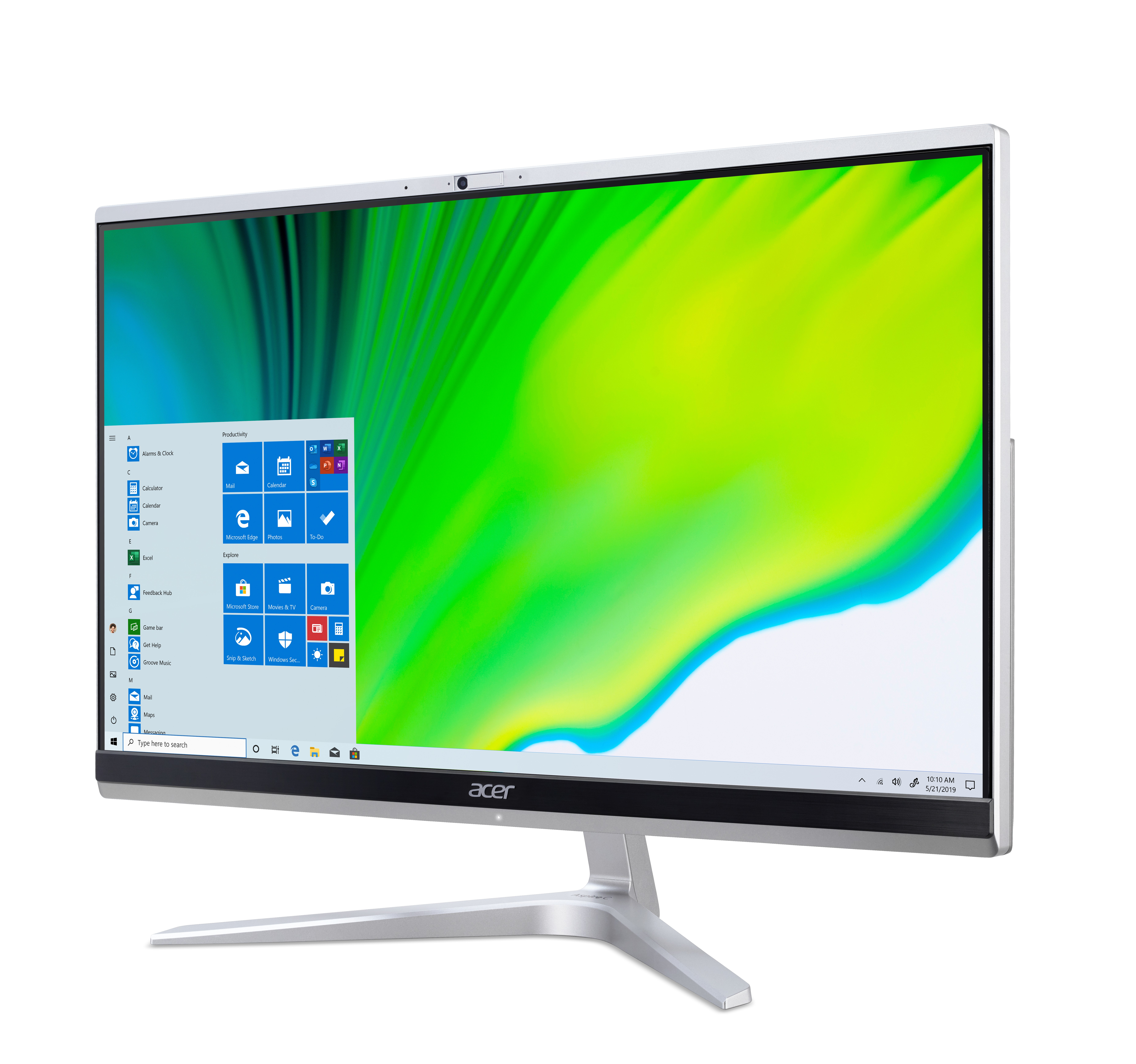 All in one acer aspire c22 c22-1650-m301 21.5" intel core i3 1115g4 disco duro 1 tb ram 8 gb windows 10 home color plata