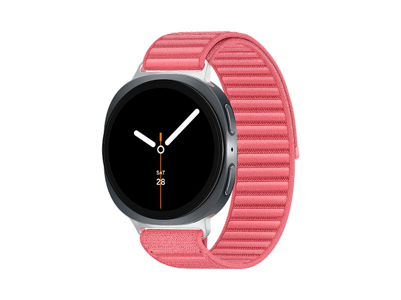 Samsung Galaxy Watch 8, Bluetooth, 44mm, Sport Band, Graphite, S/M + Fabric Band, Red, M/L – image 1