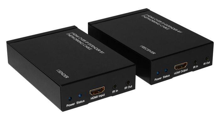 Microconnect MC-HM-ET14 AV extender AV transmitter & receiver Black