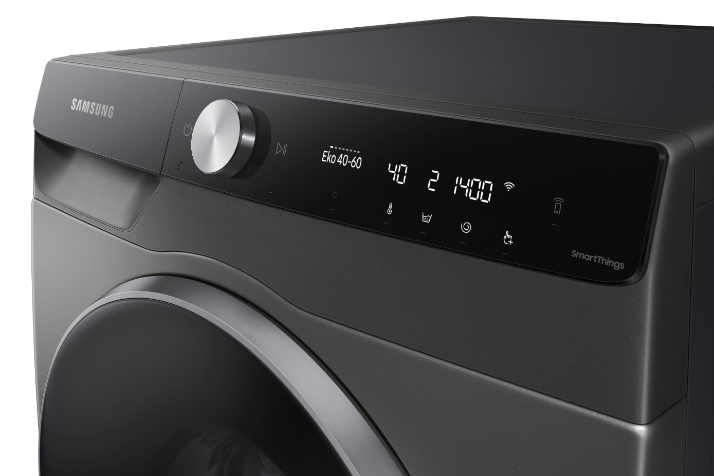 Samsung WD12TP34DSX/AH washer dryer Freestanding Front-load Grey – image 4