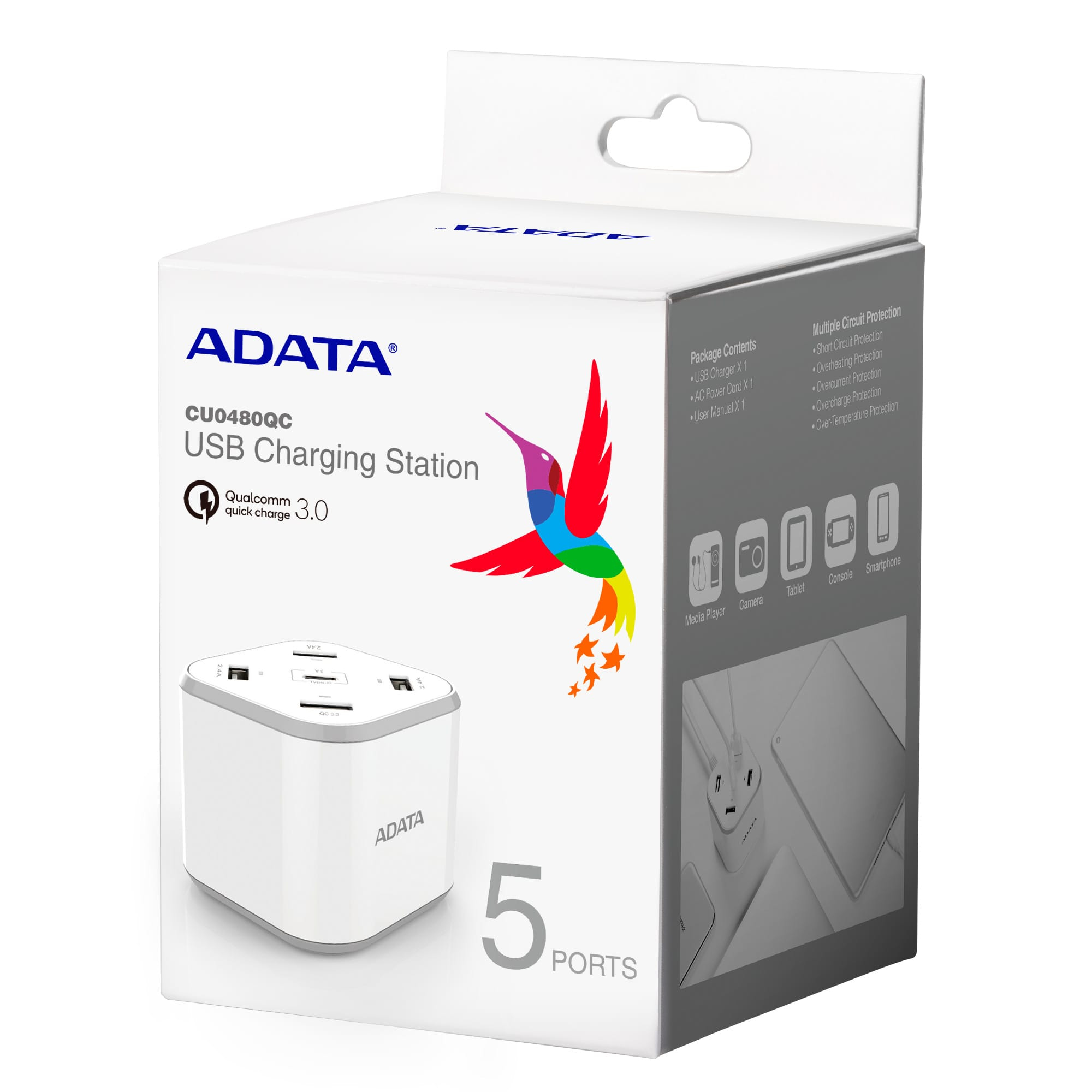 ADATA CU0480QC Universal Silver, White AC Indoor – image 5