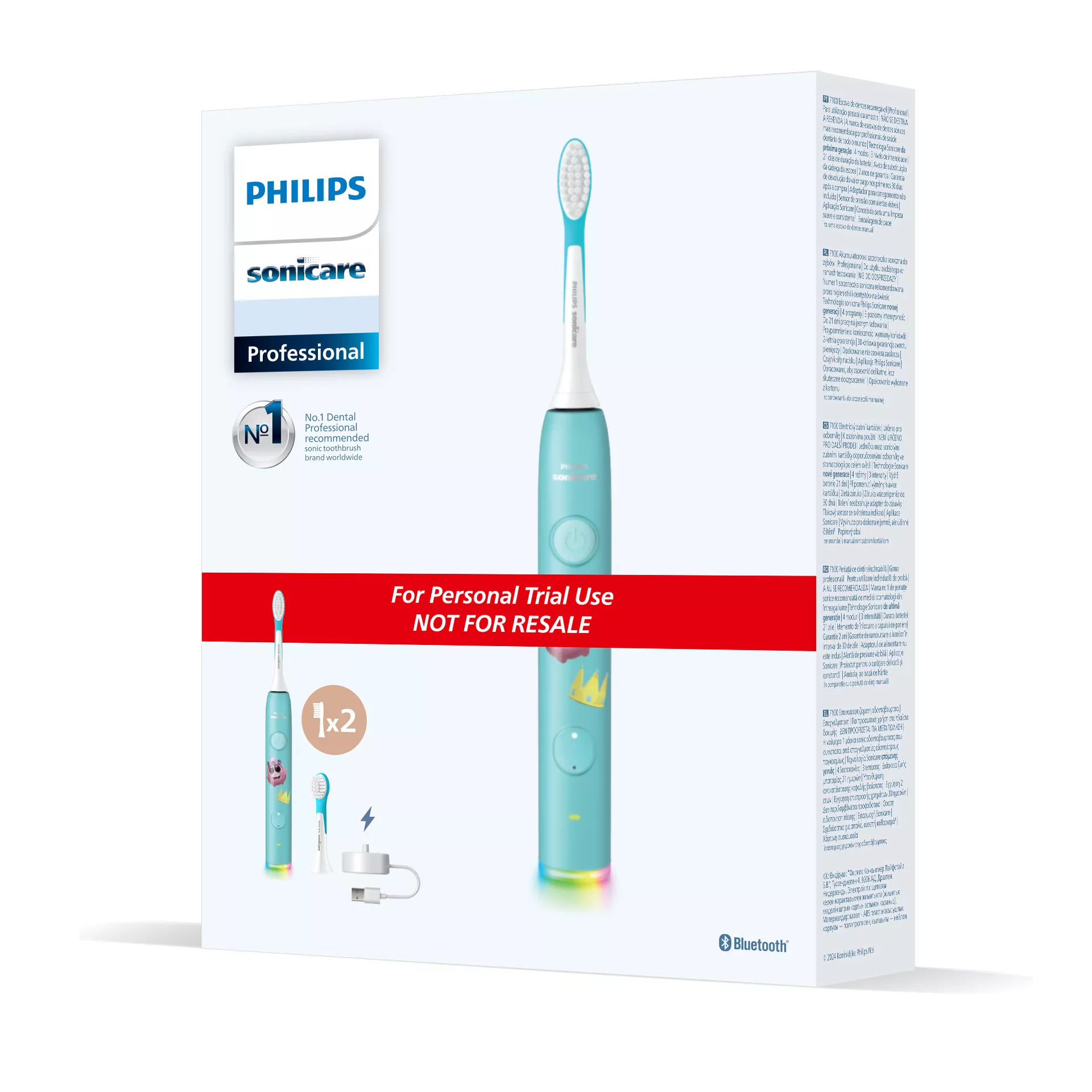 HX6600/14 electric toothbrush Child Sonic toothbrush Blue