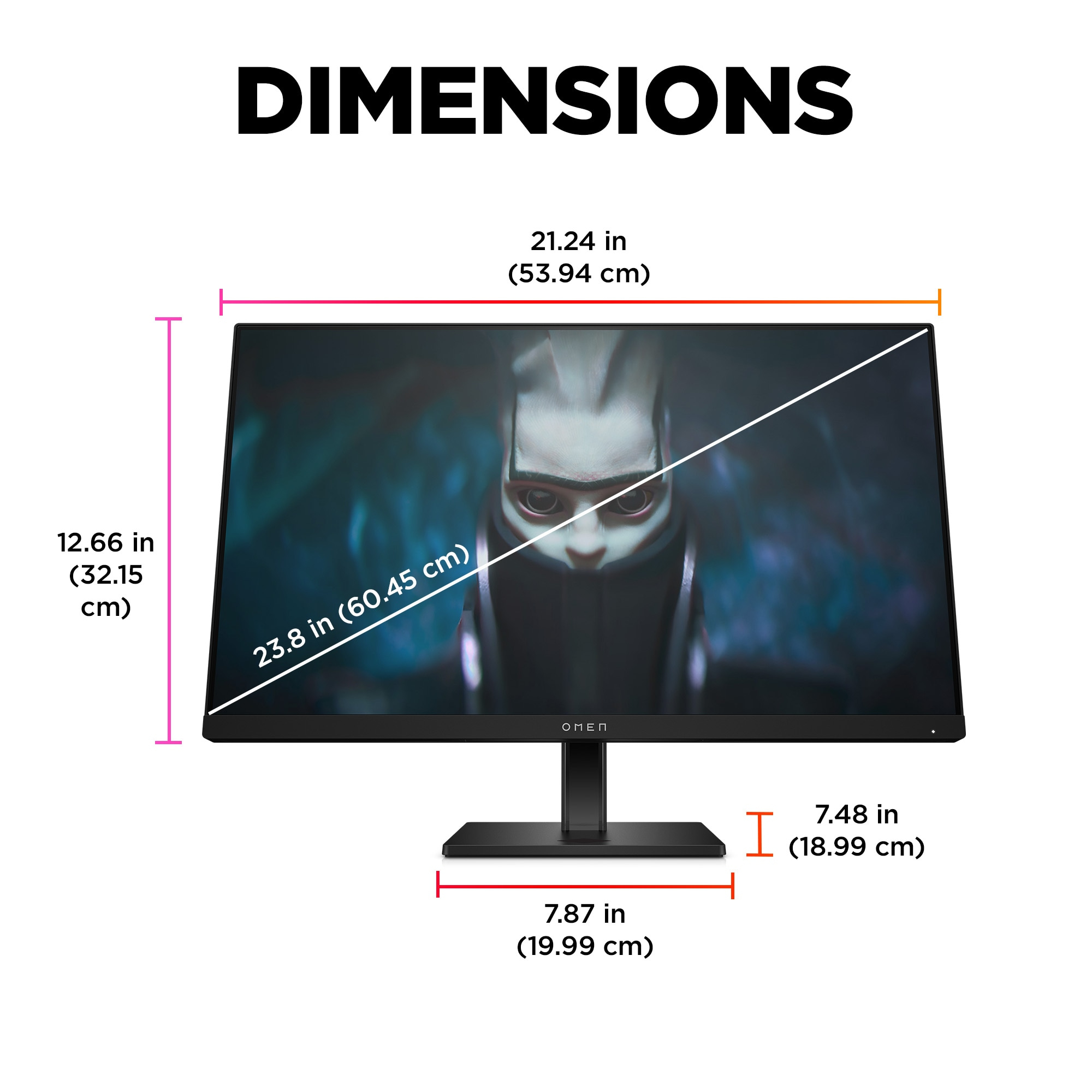HP OMEN by HP 23.8 inch FHD 165Hz Gaming Monitor - OMEN 24 – image 5