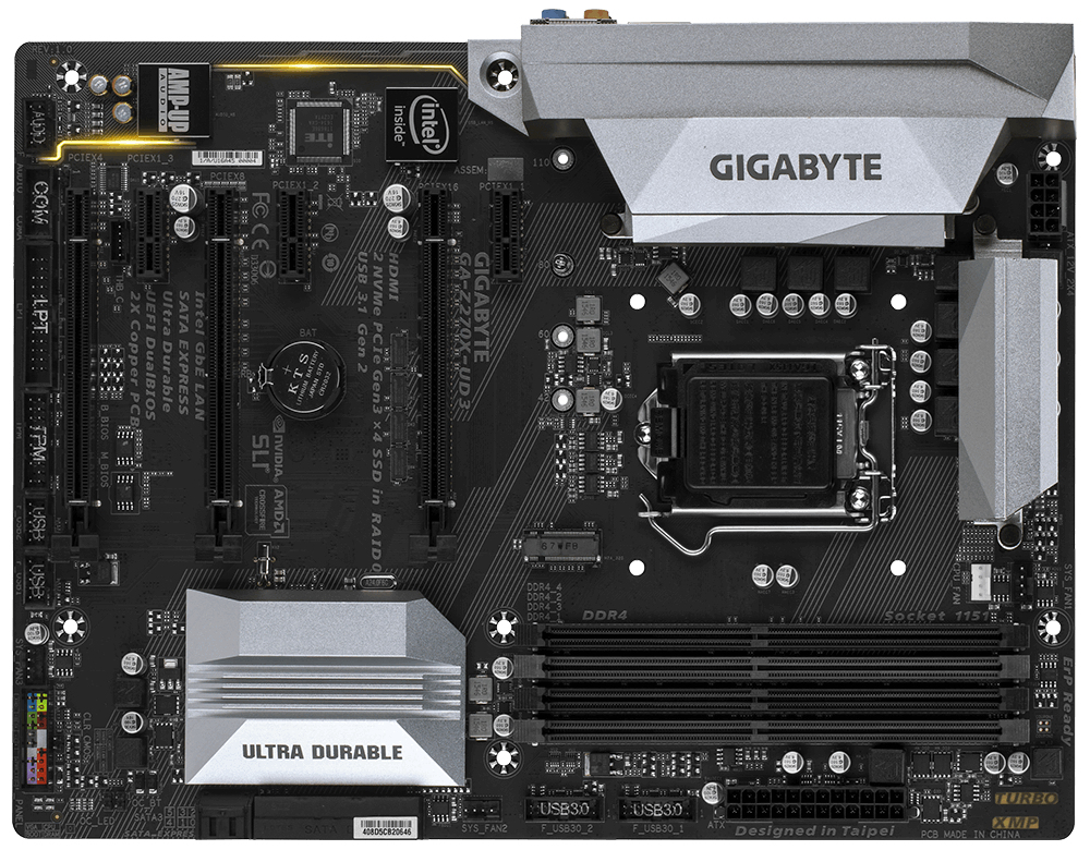 GIGABYTE GA-Z270X-UD3 motherboard Intel® Z270 LGA 1151 (Socket H4) ATX – image 3