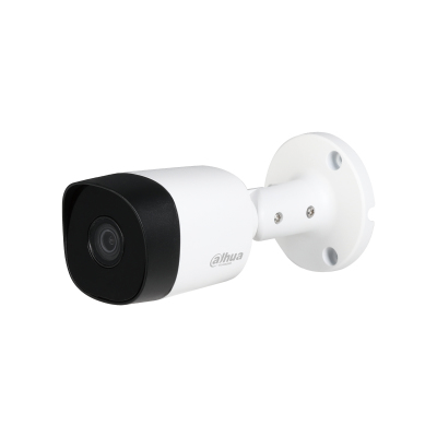 DH-HAC-B2A21N Camara Bullet DAHUA de 2 Megapixeles/ 1080p/ Lente 28 mm/ 100 Grados de Apertura/ 20 Metros de IR/ Metalica/ IP67/ Soporta CVI/TVI/AHD y CVBS/ Menu OSD para Configuracion DH-HAC-B2A21N