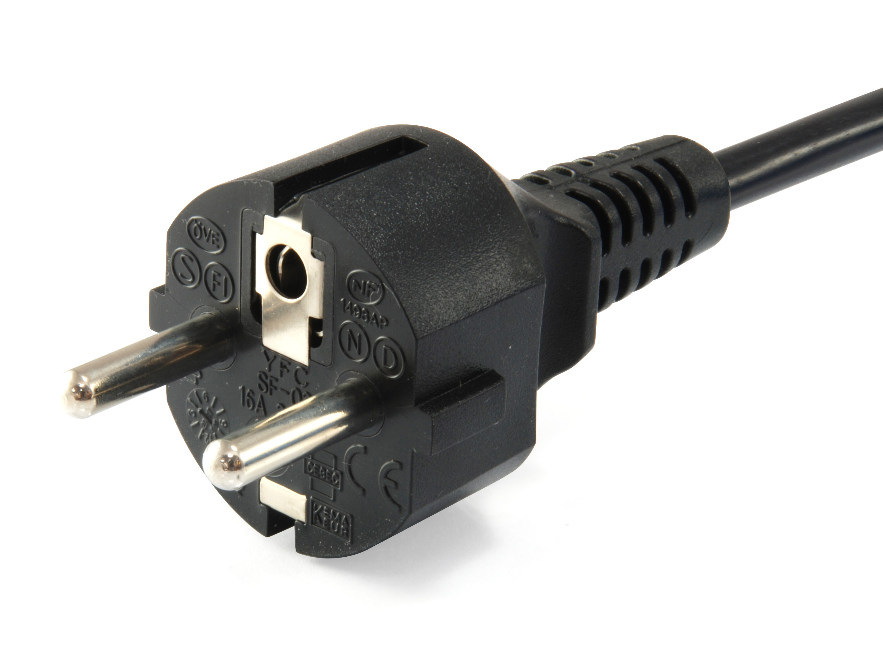 Hochwertiges Netzkabel, C5 auf Schuko, 3.0m