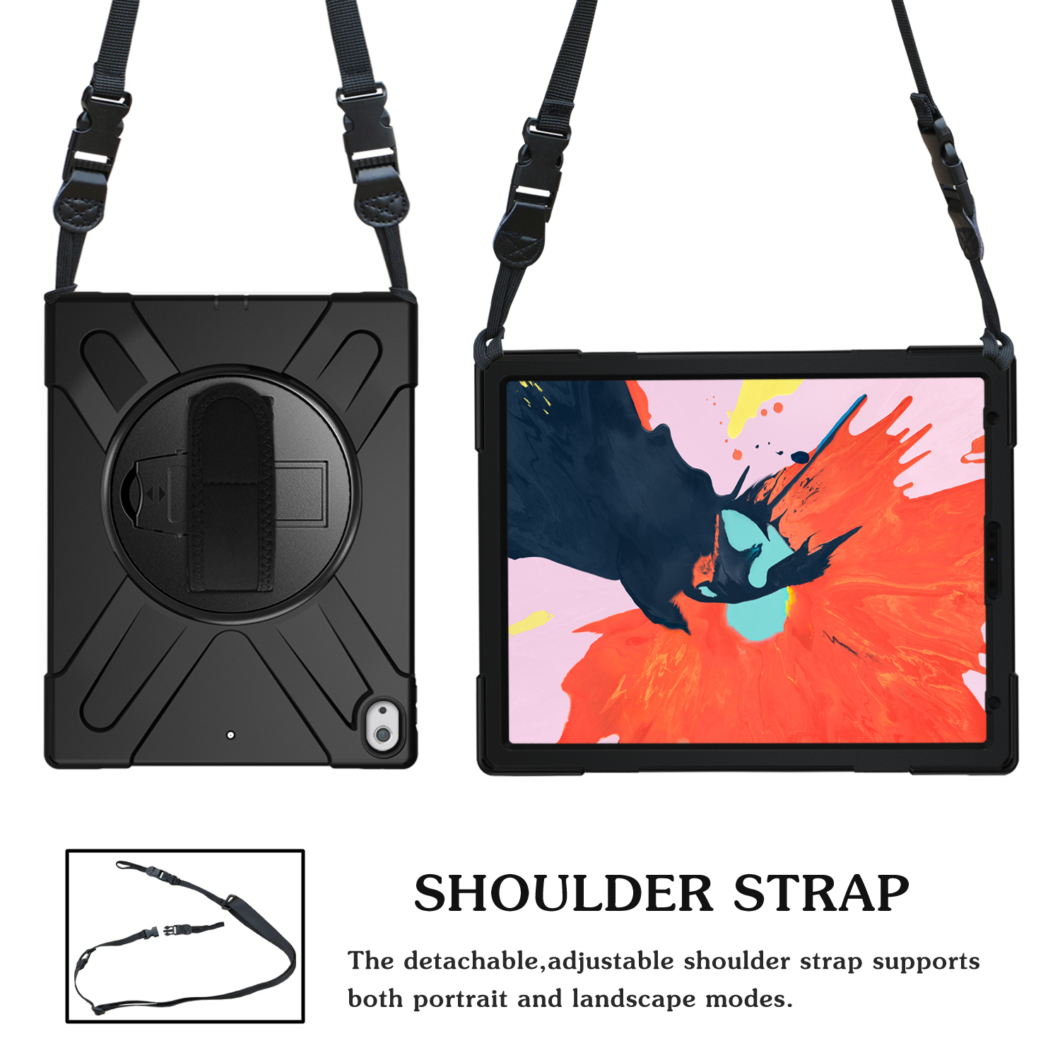 eSTUFF W125699541 32.8 cm (12.9") Cover Black – image 4