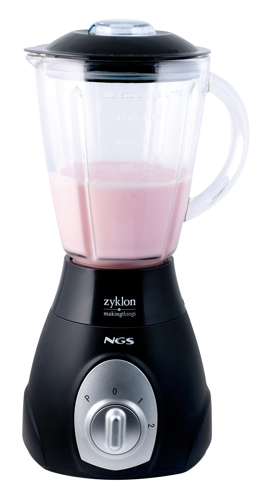 NGS Zyklon 1.5 L Tabletop blender 450 W Black, Transparent – image 2