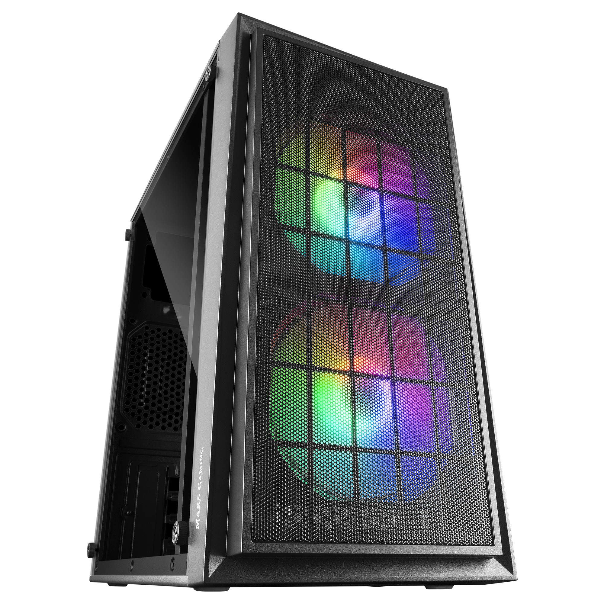 Mars Gaming MCDUO computer case Mini Tower Black