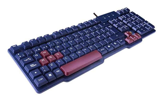 Mars Gaming MCPCHAMPIONBC keyboard Mouse included USB QWERTY Spanish Bordeaux, Navy – image 7