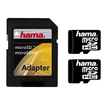 Hama microSD HC 4GB Class 2 Mobile + adapter, double pack