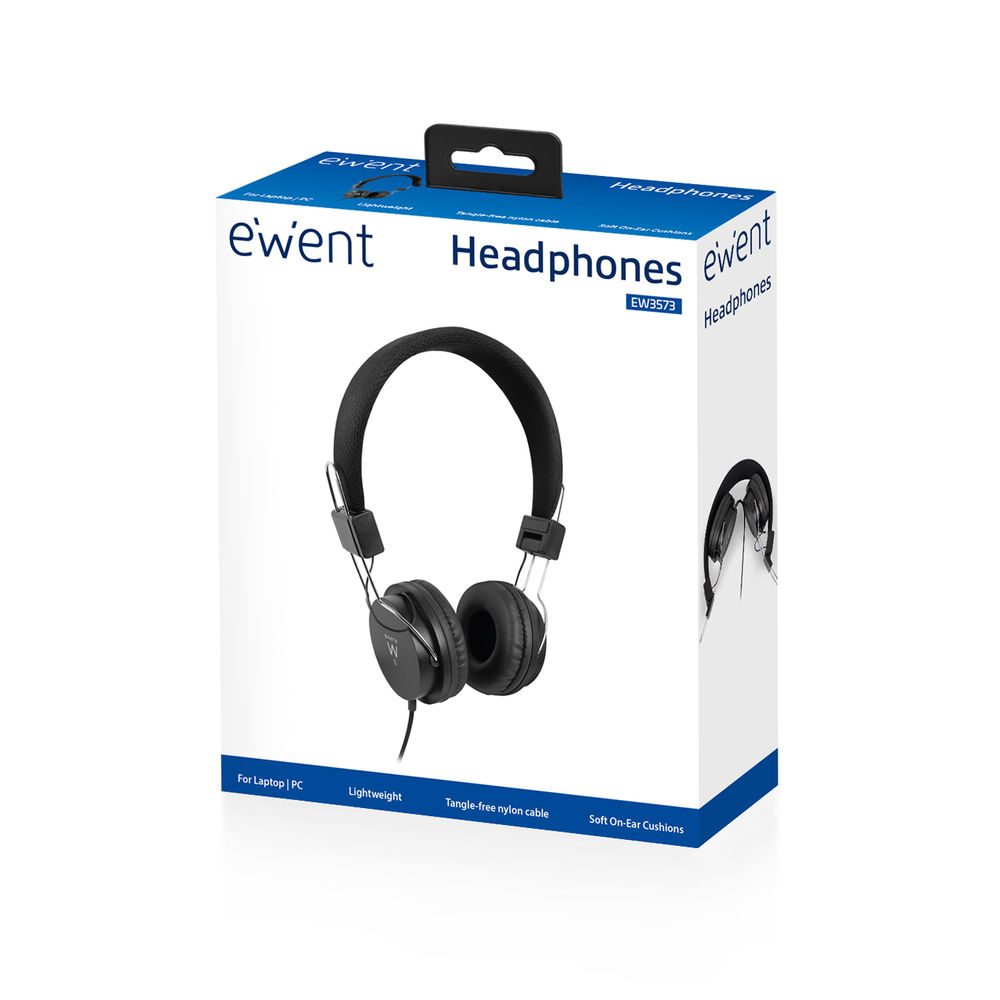 Ewent EW3573 headphones/headset Wired Head-band Music Black – image 5