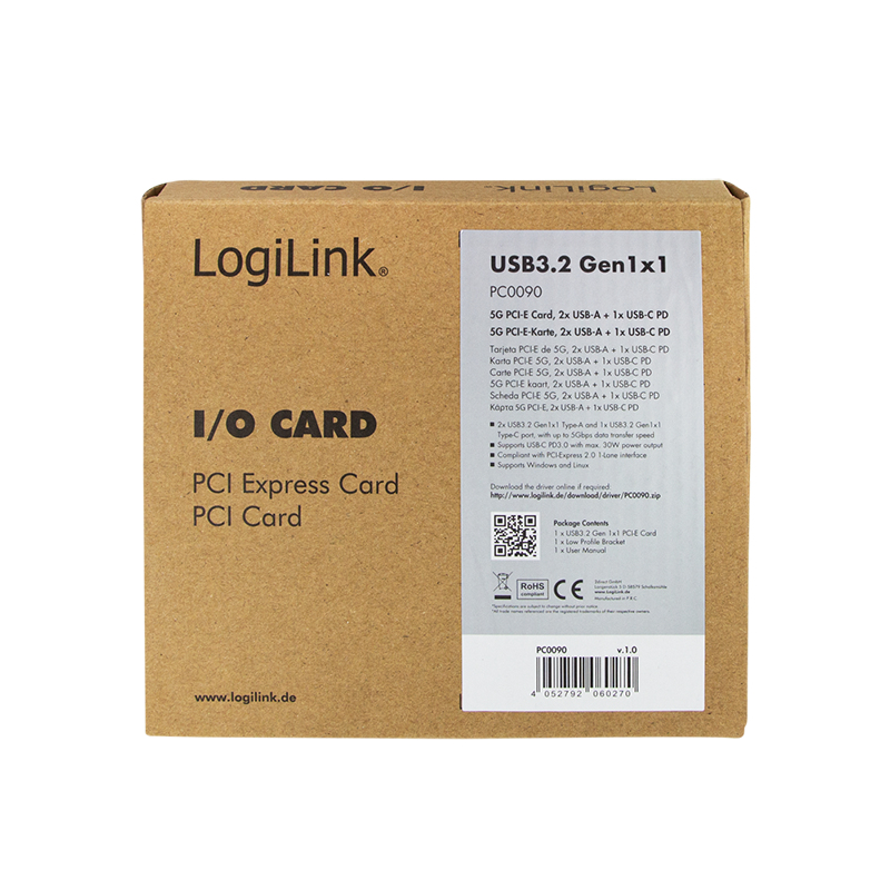 LogiLink PC0090 interface cards/adapter Internal USB 3.2 Gen 1 (3.1 Gen 1) – image 3