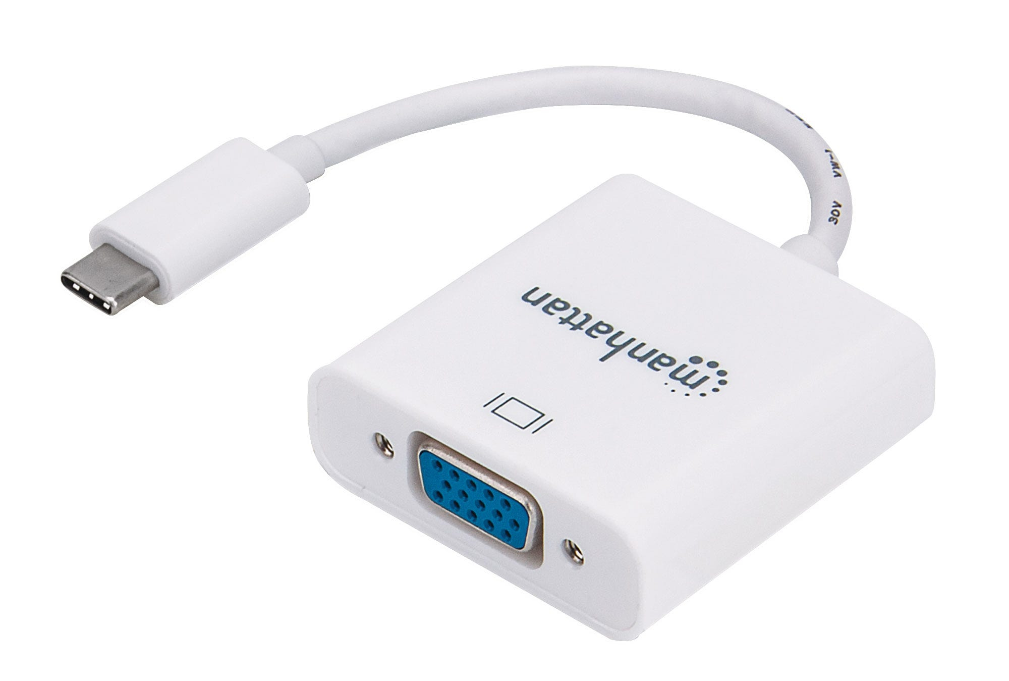 Manhattan USB-C to VGA Converter Cable, 1080p@60Hz
