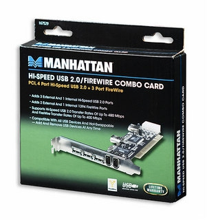 Manhattan Hi-Speed USB 2.0/FireWire Combo Card – image 3