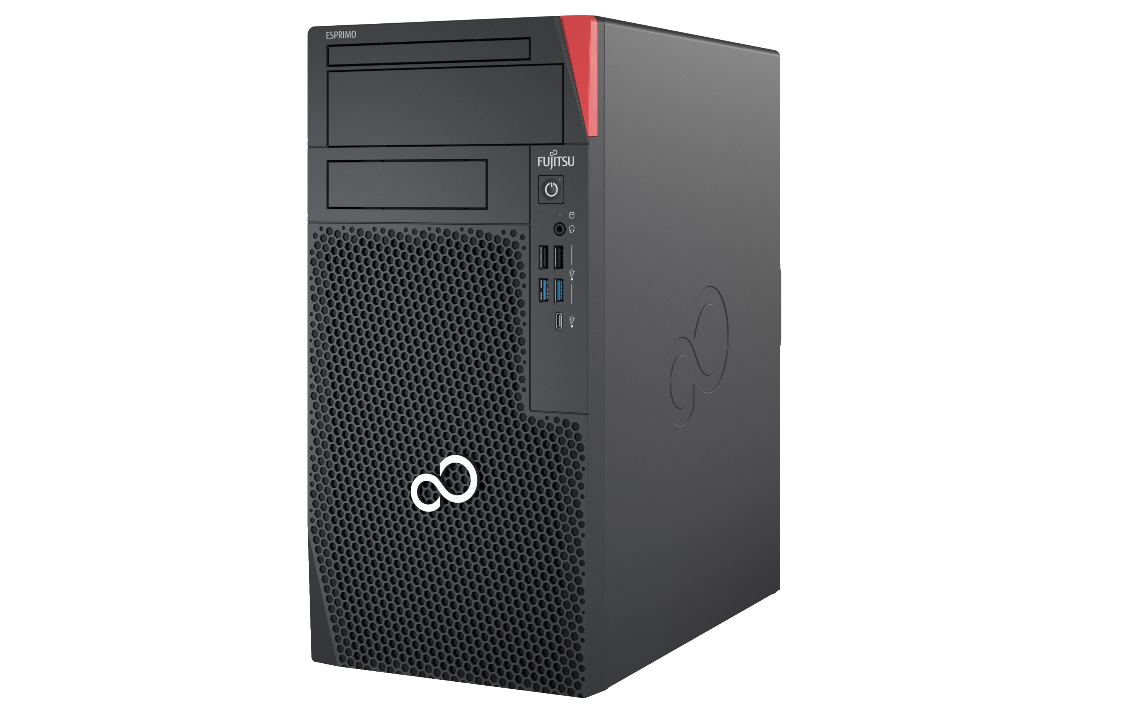 Fujitsu ESPRIMO P5011 Intel® Core™ i5 i5-11500 16 GB DDR4-SDRAM 512 GB SSD Windows 10 Pro Desktop PC Red, Black image 4